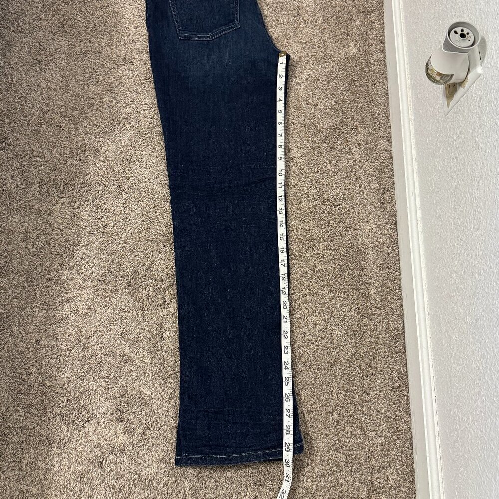 Eileen Fisher Jeans Women's Size 8 Blue Cotton Dark Wash Straight Leg - Picture 9 of 10